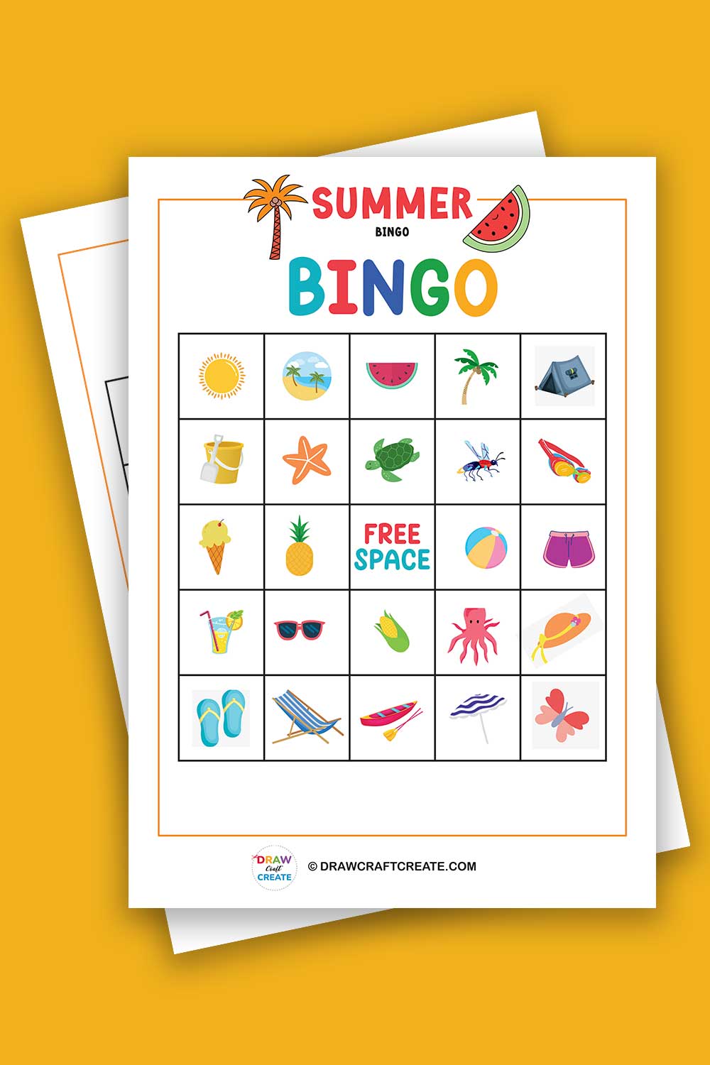 Free Printable Summer Bingo