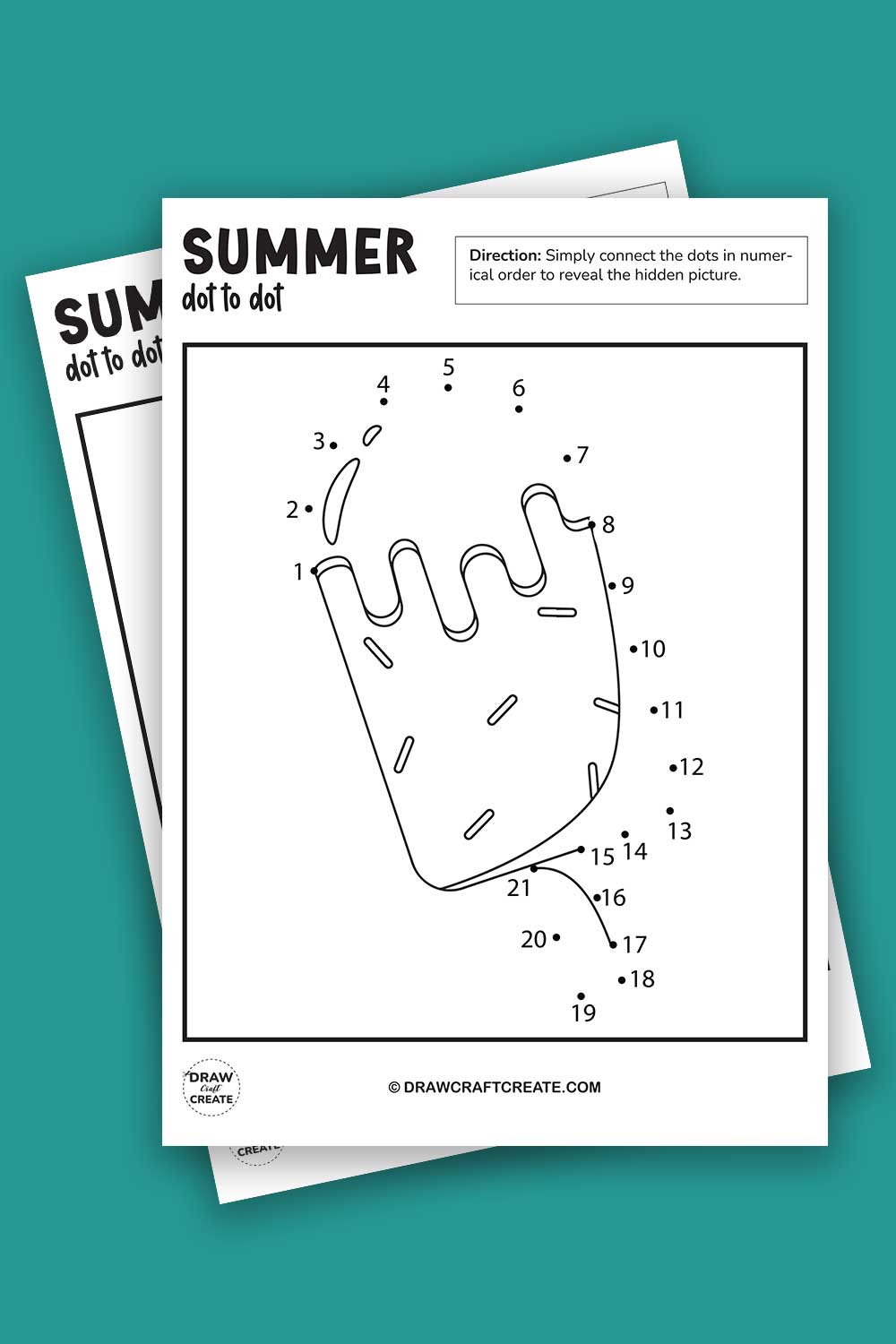 Free Printable Summer Dot To Dot