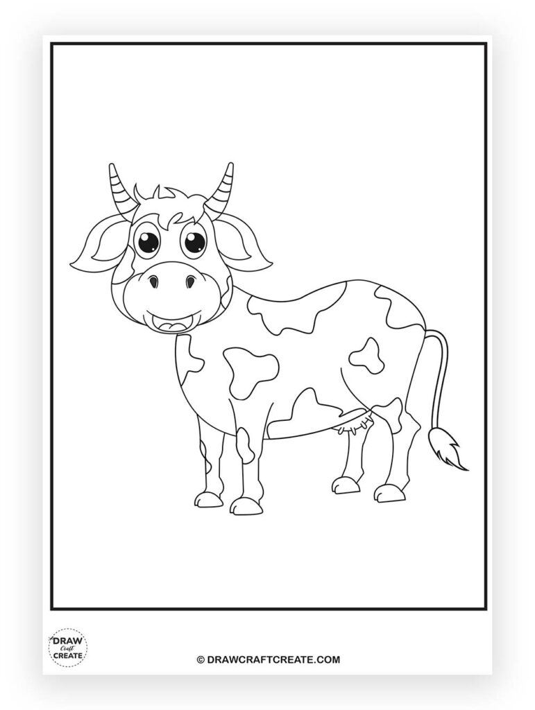 cow coloring pages