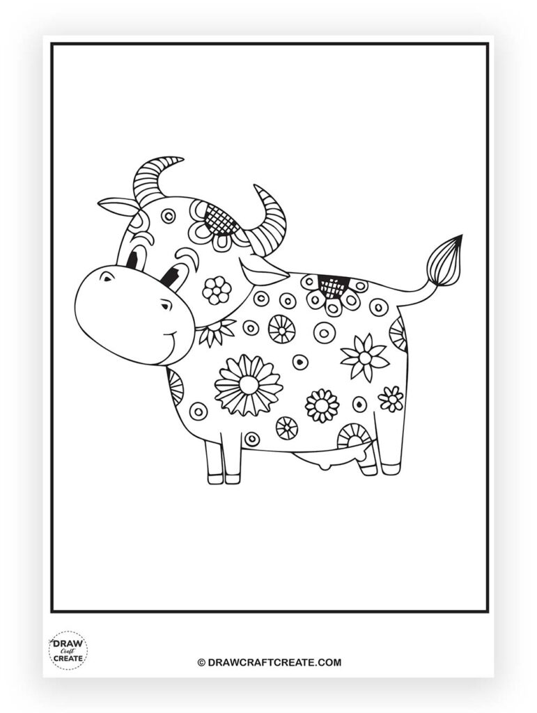 cow coloring pages