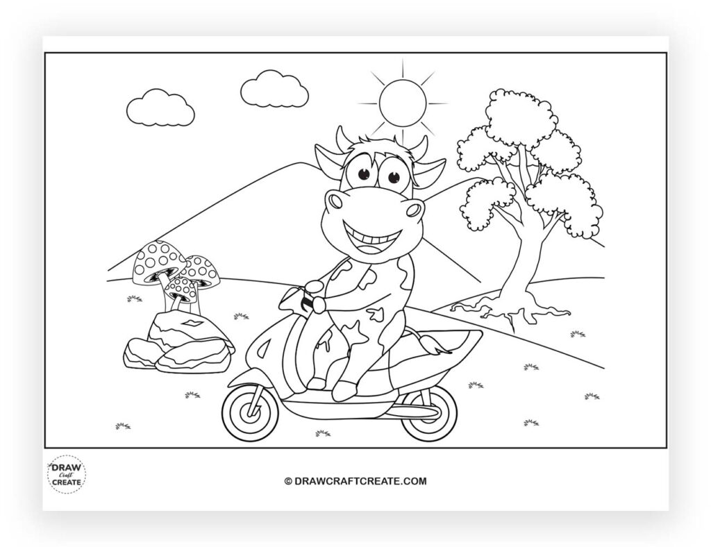 cow coloring pages