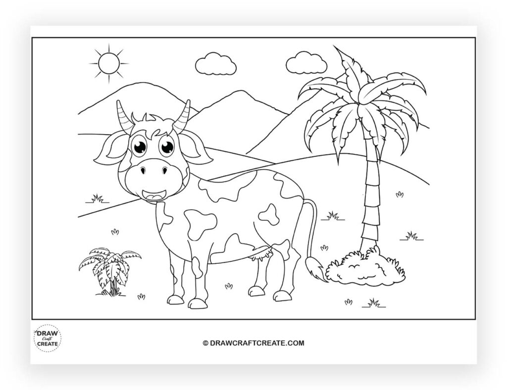 cow coloring pages