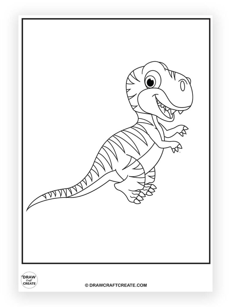 cute dinosaur coloring pages