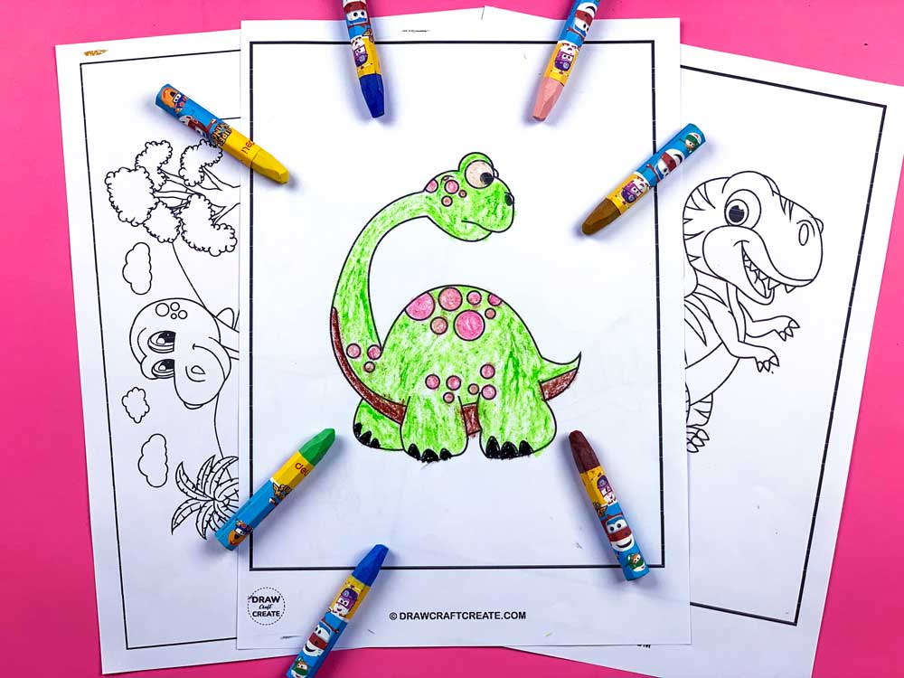 cute dinosaur coloring pages printable