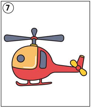 Draw helicopter