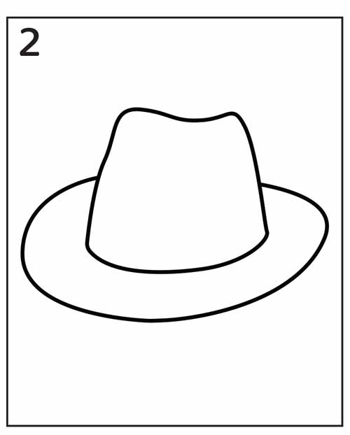 how to draw a hat