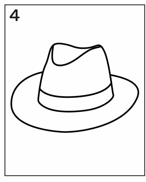 how to draw a hat