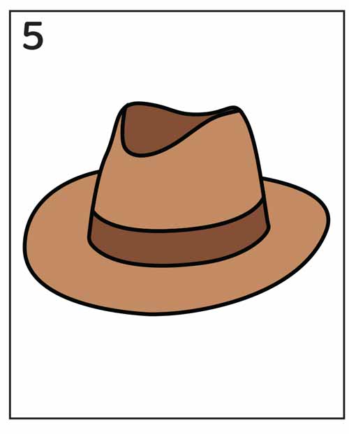 how to draw a hat