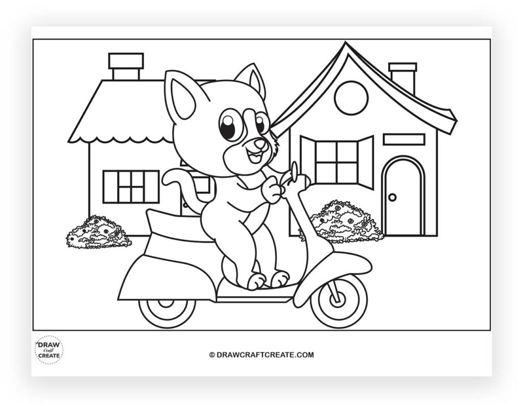 kitty cat coloring pages