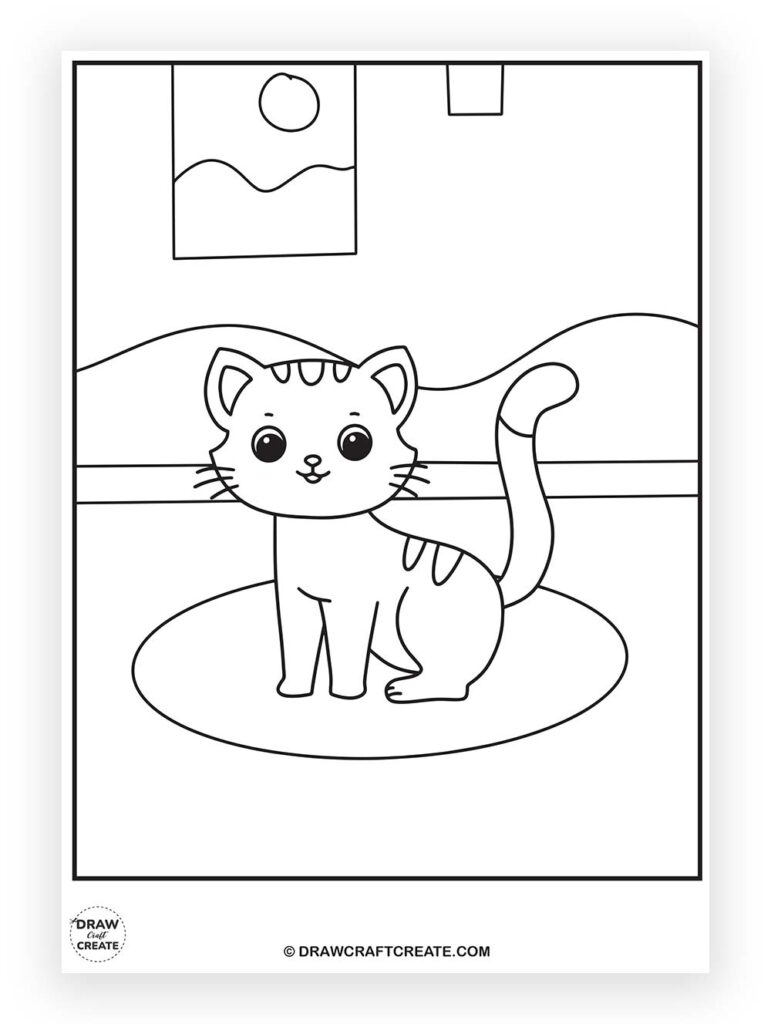 kitty cat coloring pages