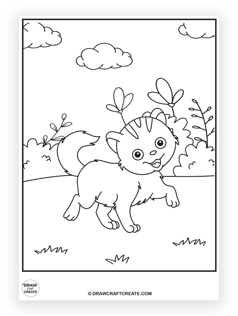 kitty cat coloring pages