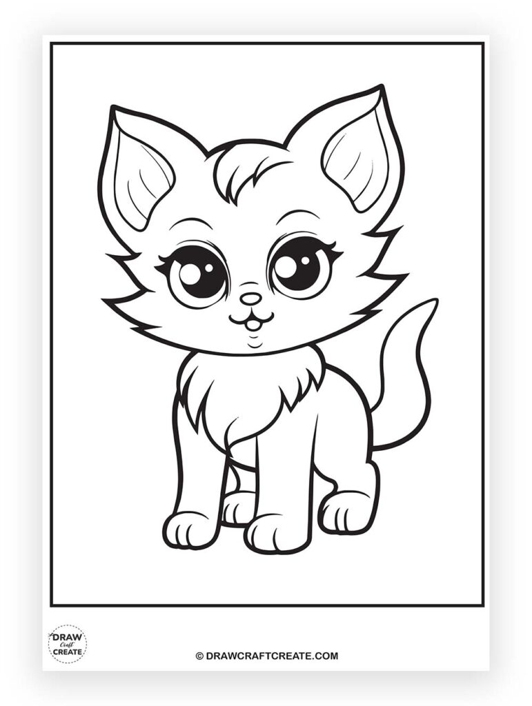 kitty cat coloring pages