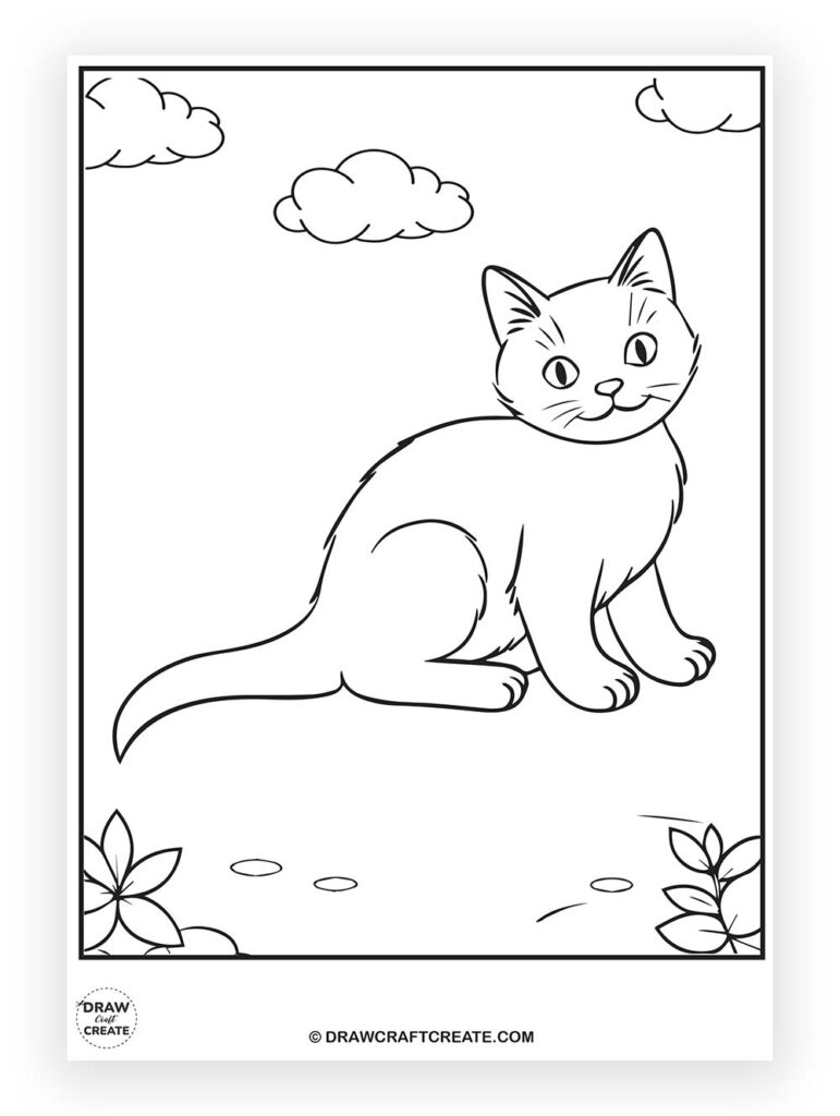 kitty cat coloring pages