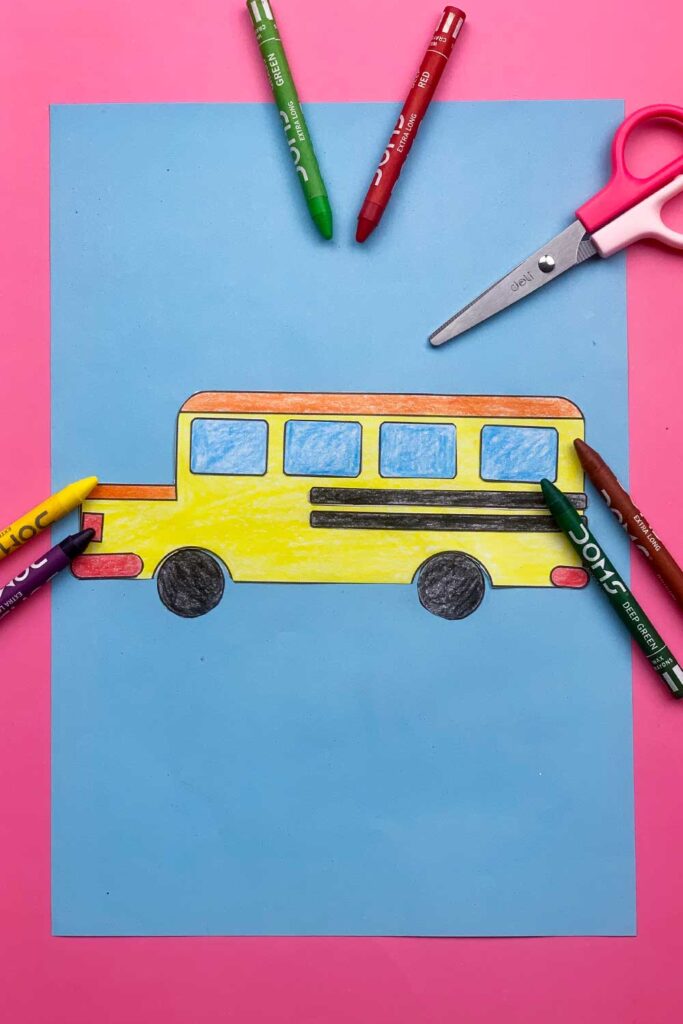 Build A School Bus Craft