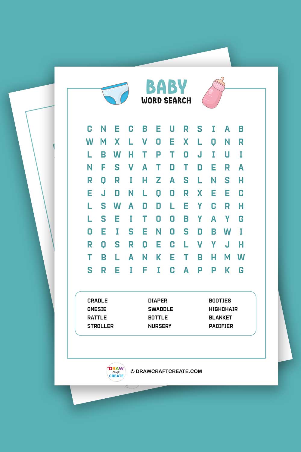 Free Printable Baby Word Search