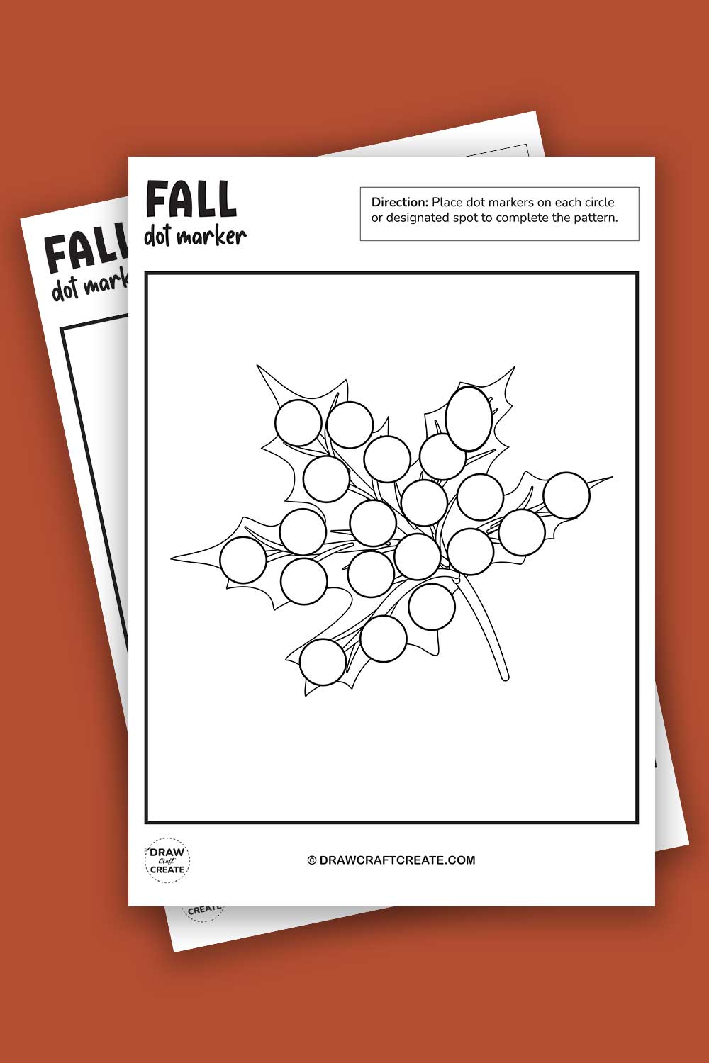 Free Printable Fall Dot Marker