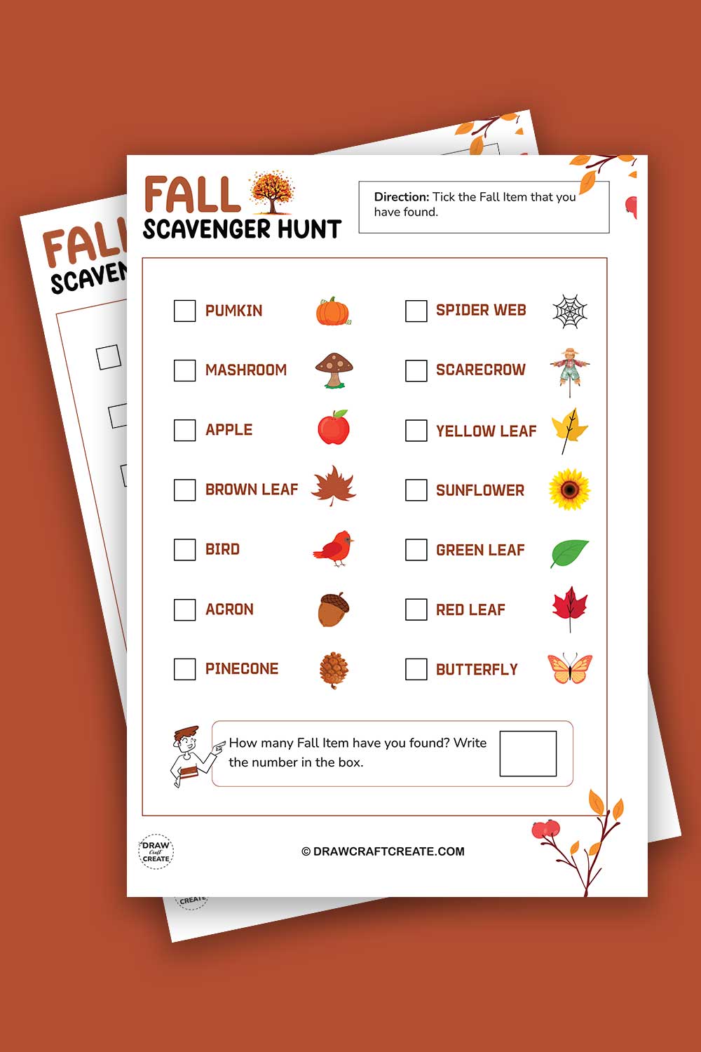 Free Printable Fall Scavenger Hunt