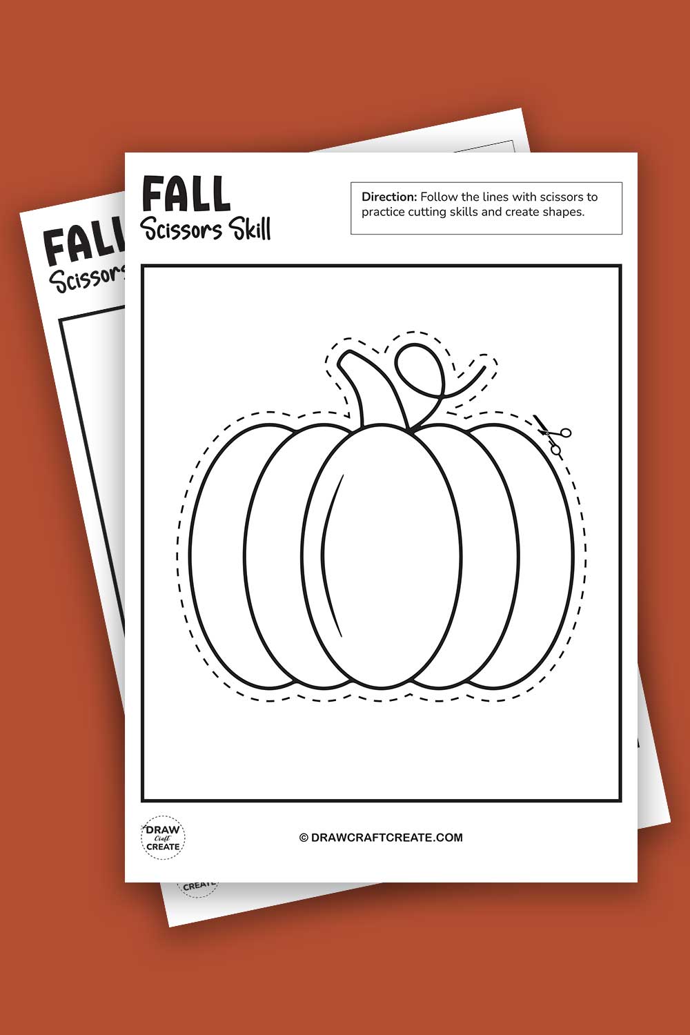 Free Printable Fall Scissor Skills