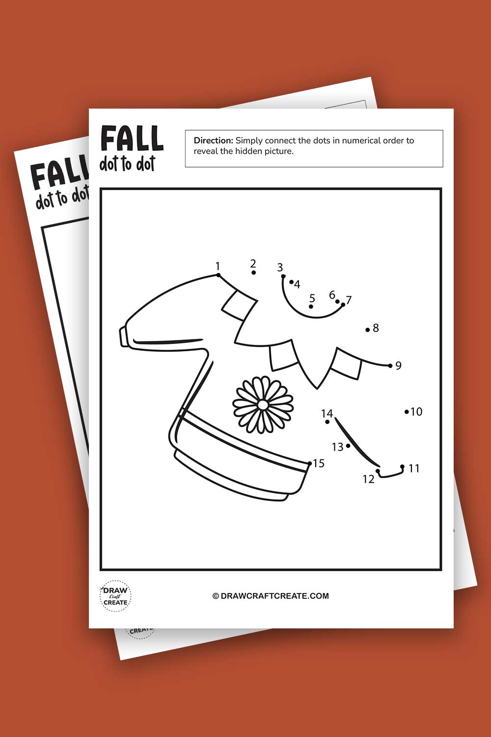 Free Printable Fall dot to dot