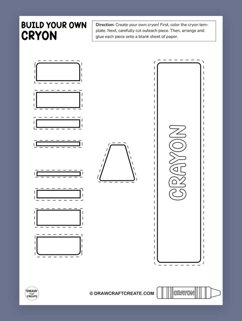 Printable Build A Crayon