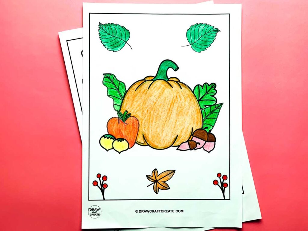 printable fall coloring pages