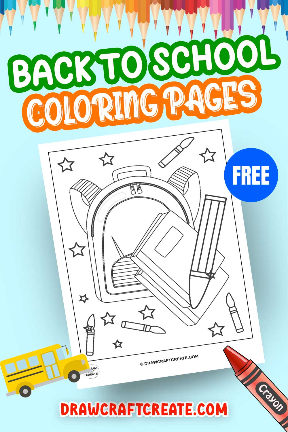 Back To School Coloring Pages Printable