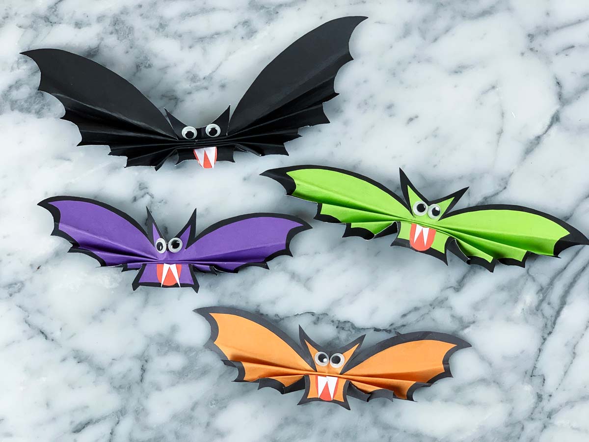 DIY Paper Bat Craft