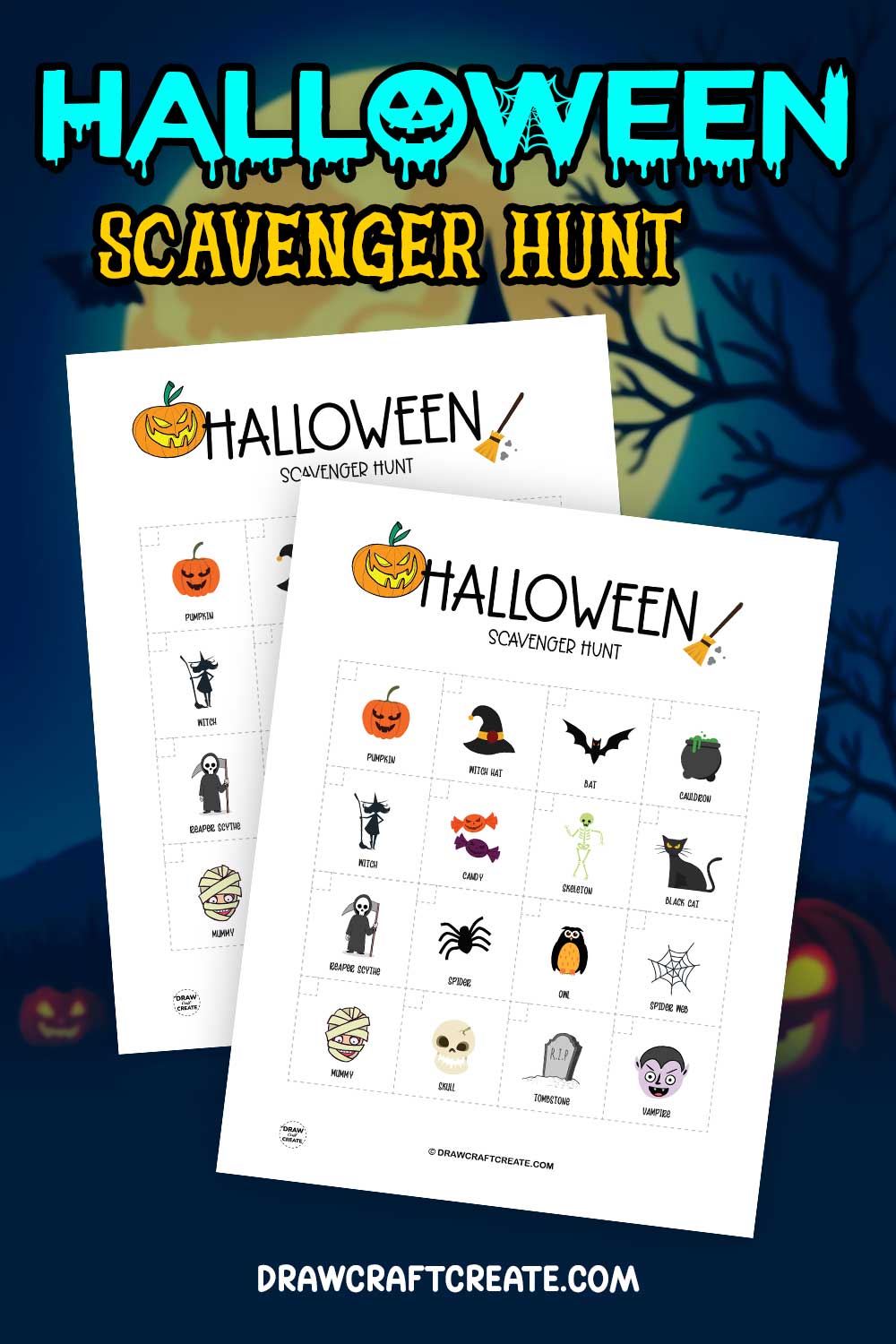 Free Printable Halloween Scavenger Hunt