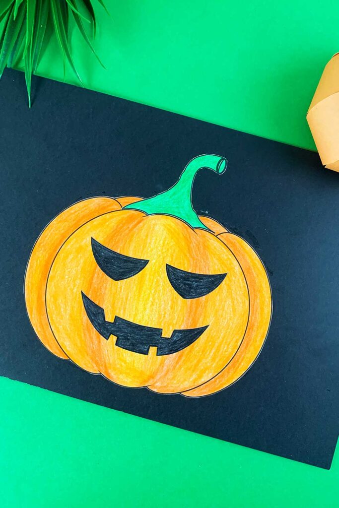 Free Printable Build A Jack O Lantern Craft - Draw Craft Create