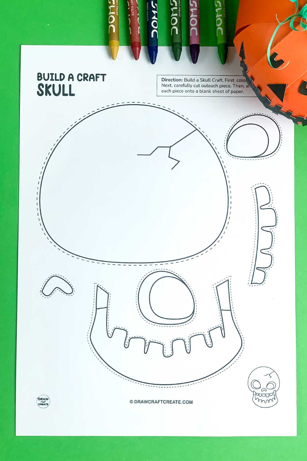 Printable Build A Skull Craft