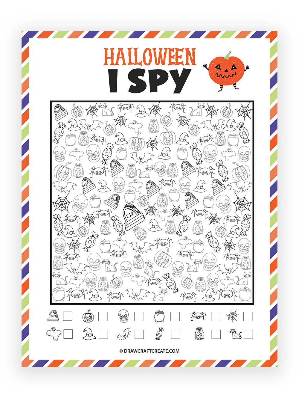 Printable Halloween I Spy