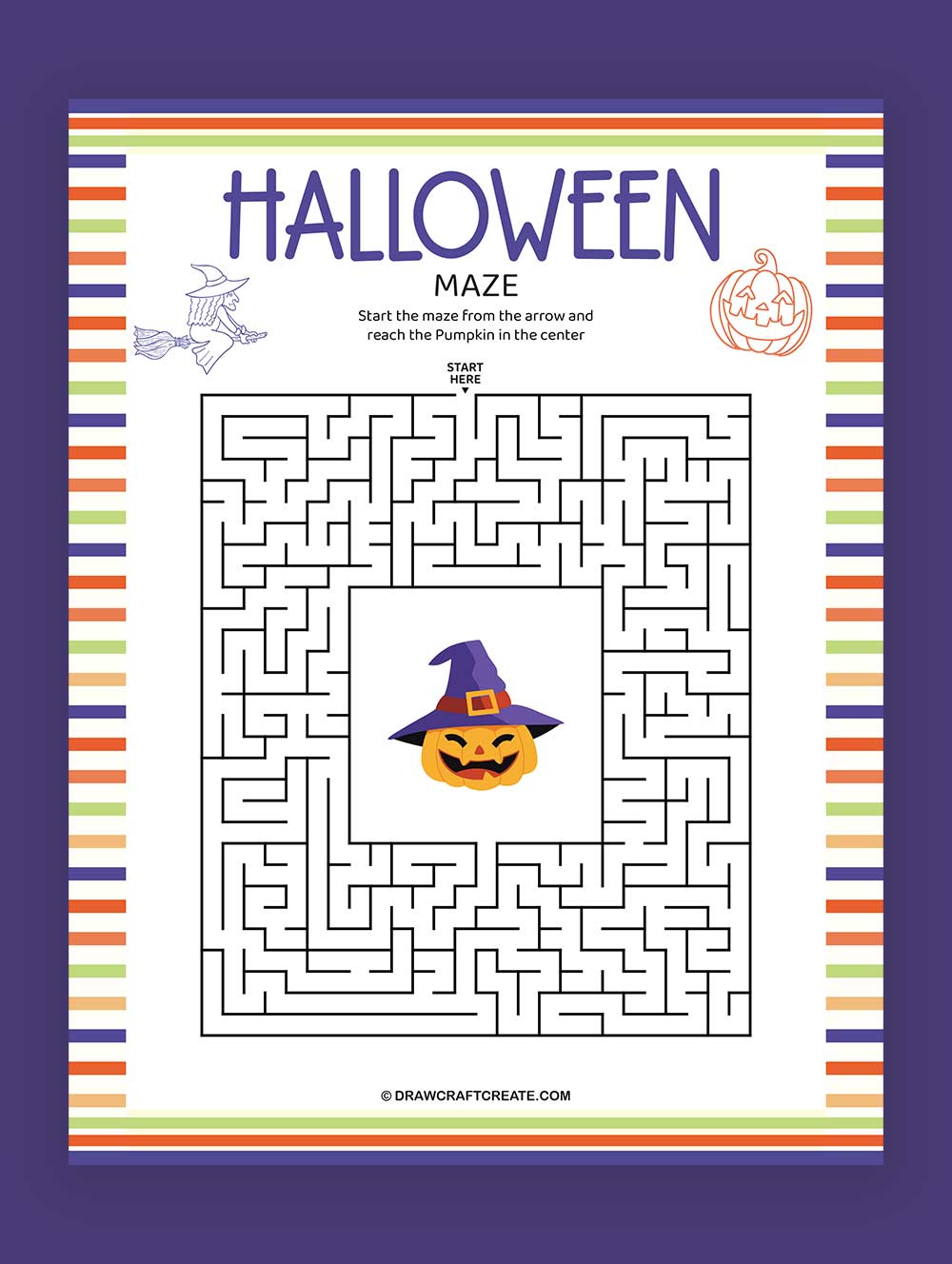 Printable Halloween Maze