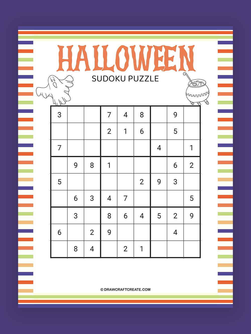 Printable Halloween Sudoku