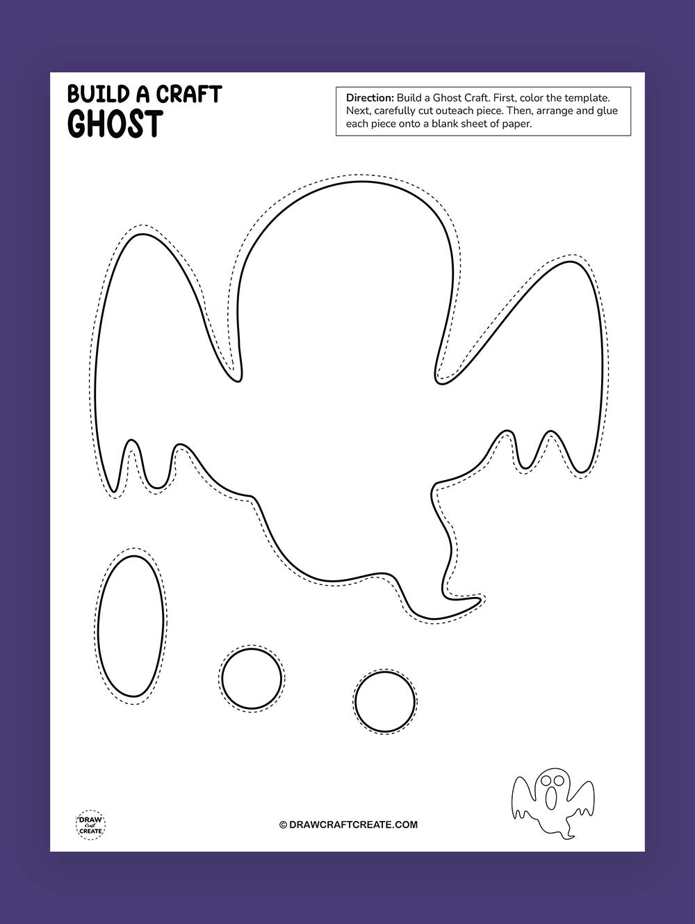 printable ghost craft