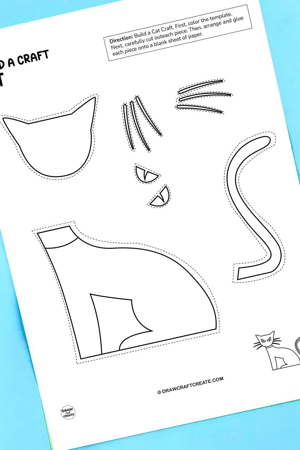 Build A Cat Craft Printable