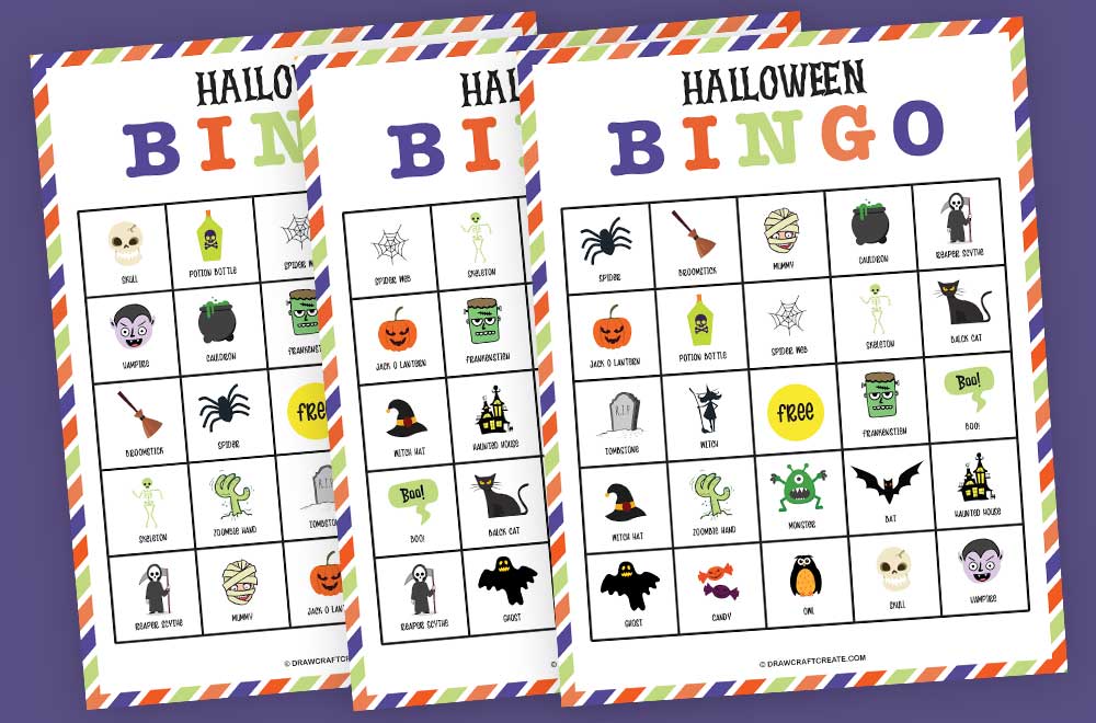 Free Printable Halloween Bingo Game Card