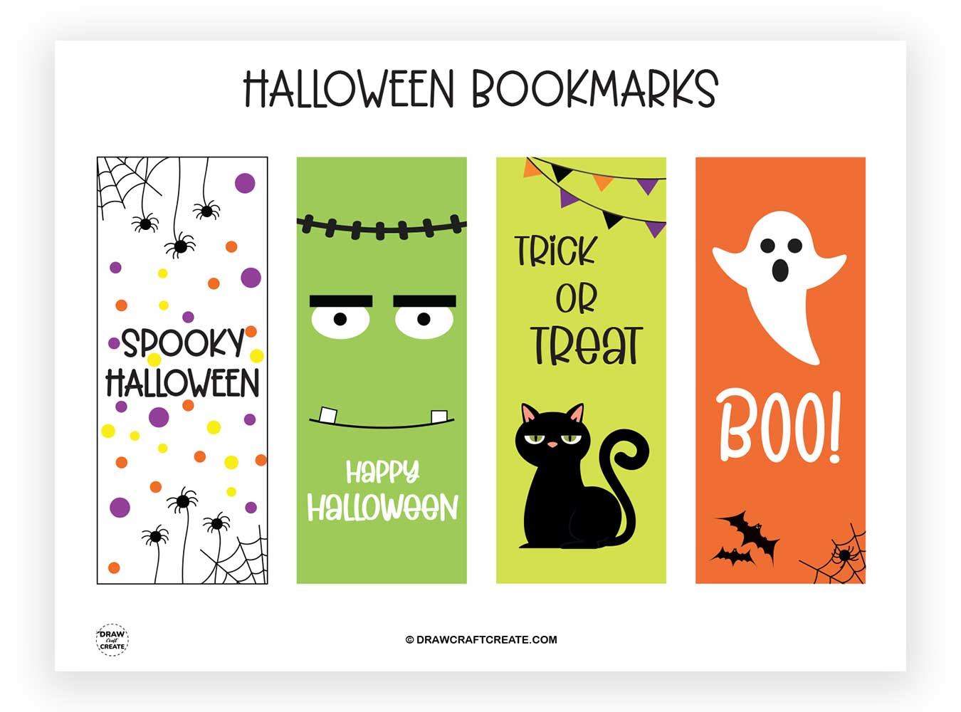 Printable Halloween Bookmarks