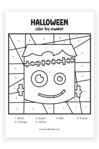 Free Printable Halloween Color By Number - Draw Craft Create