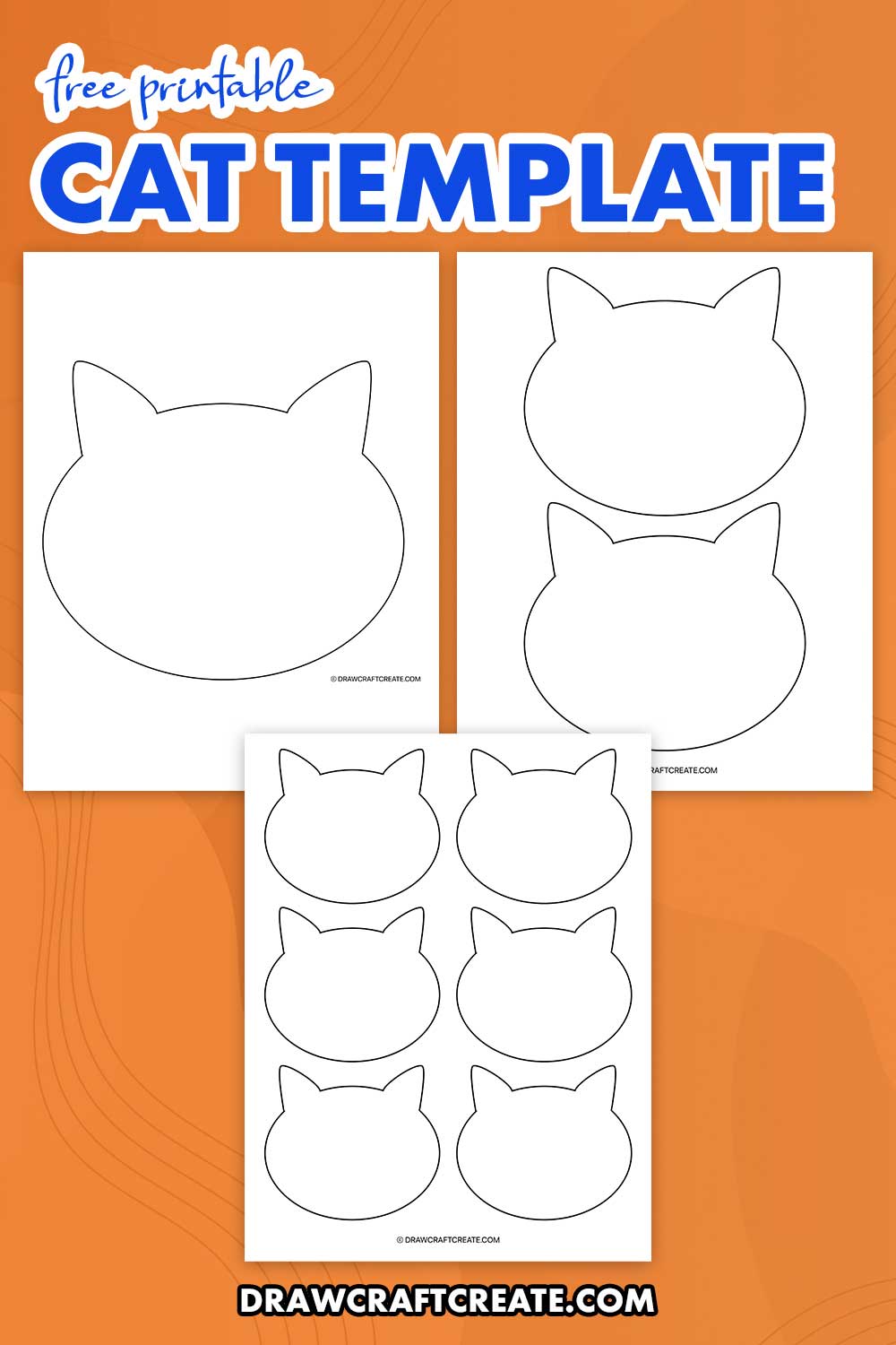 Free Printable Cat Template - Draw Craft Create