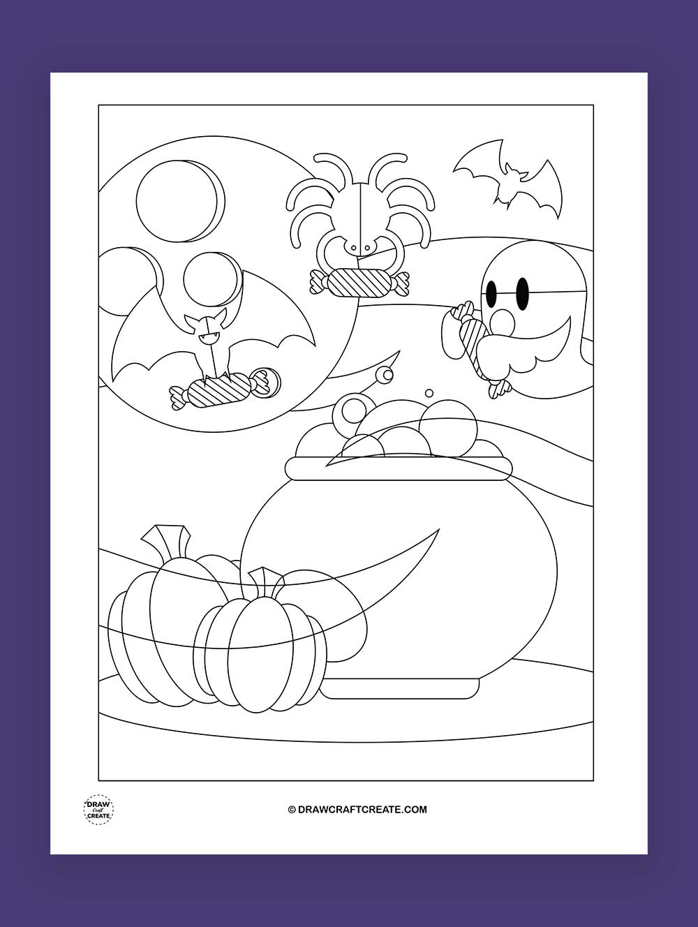 halloween printable coloring pages cauldron