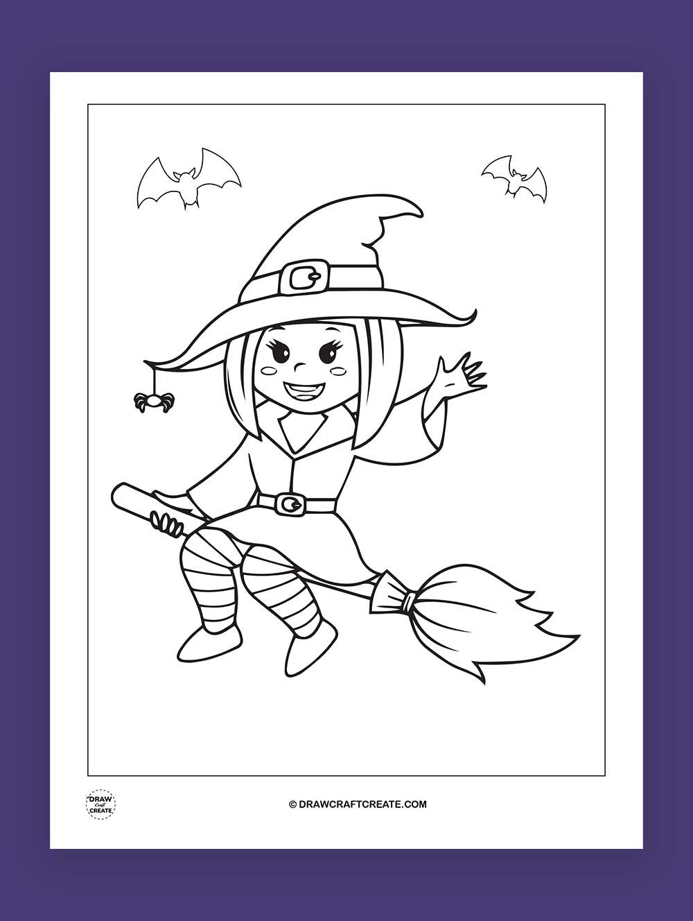 halloween printable coloring pages witch