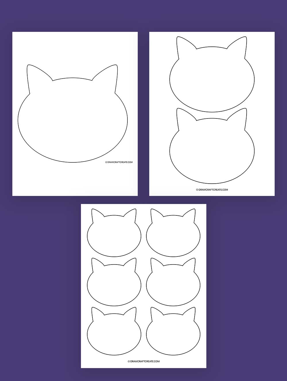 printable cat template