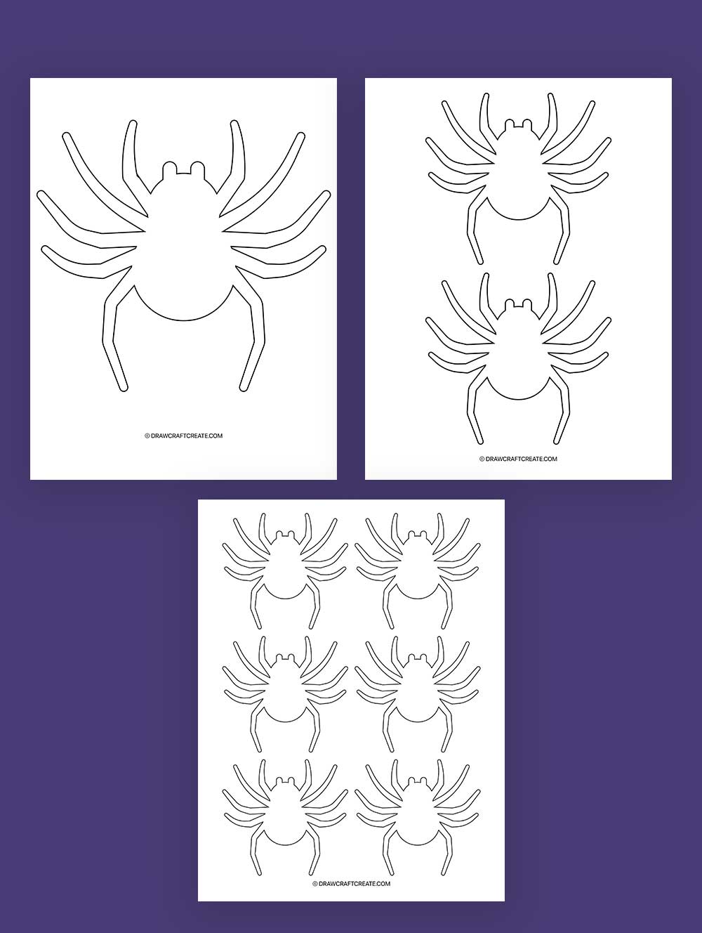 printable spider template