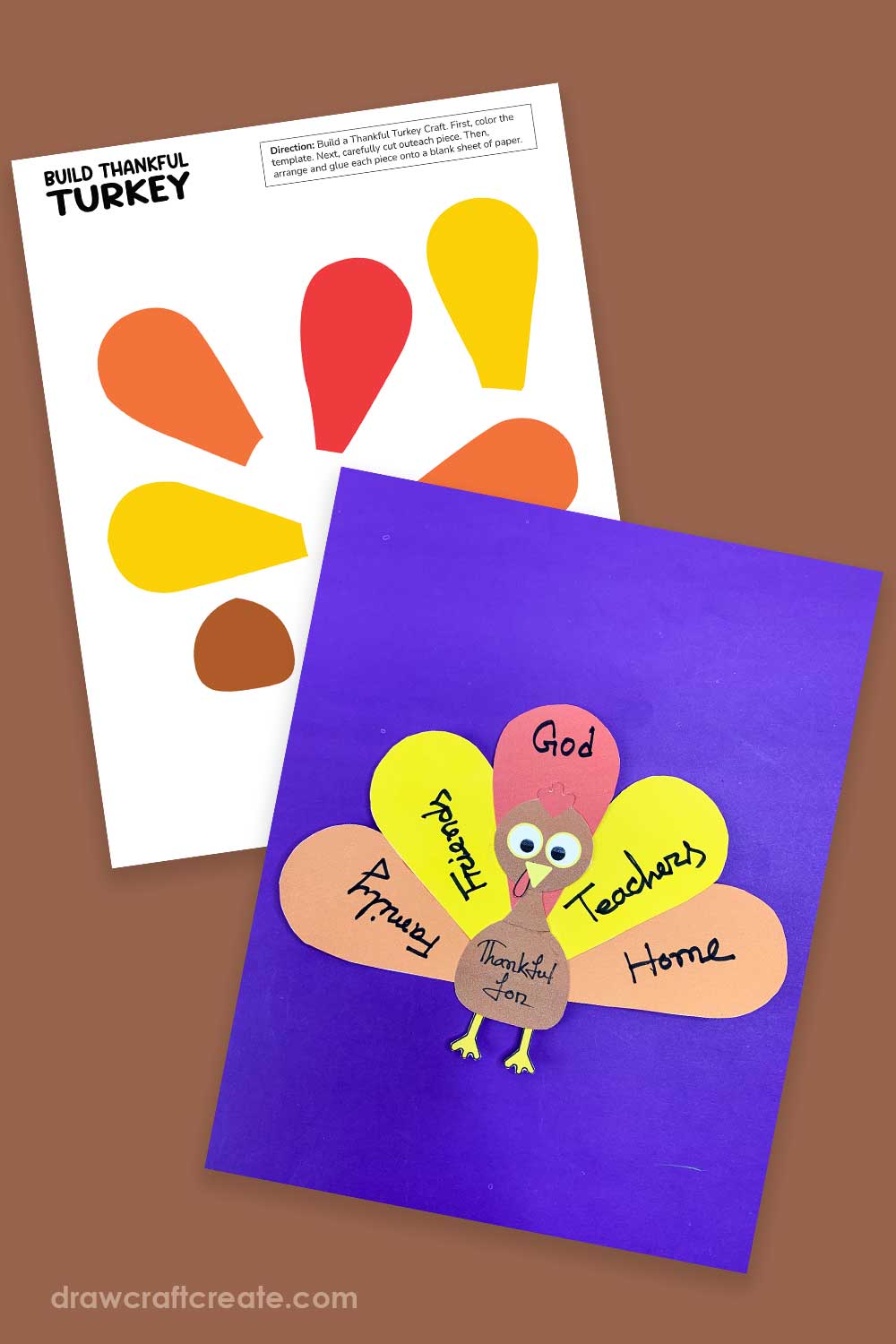 Free Printable I am Thankful For Turkey