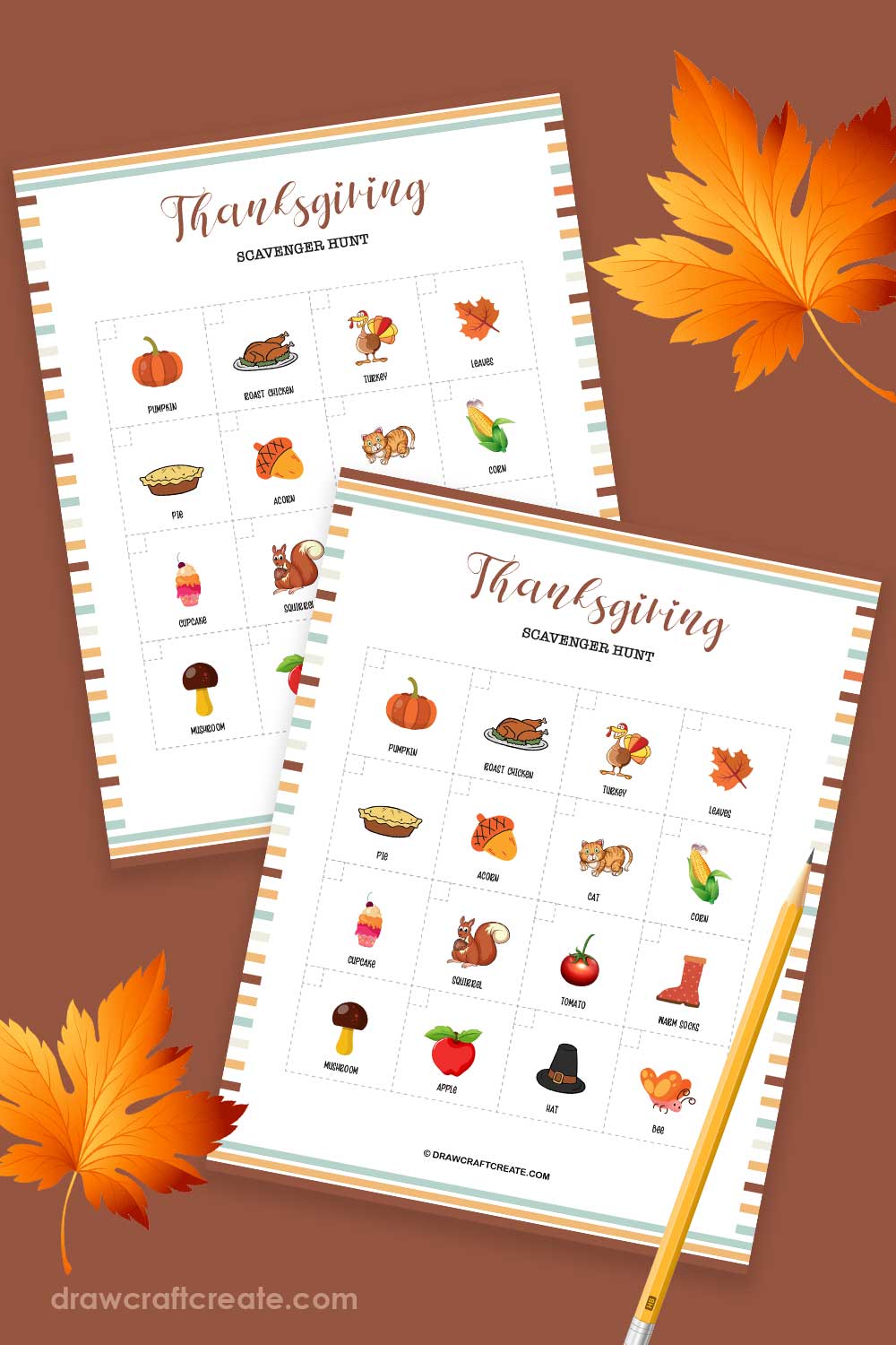 Printable Thanksgiving Scavenger Hunt