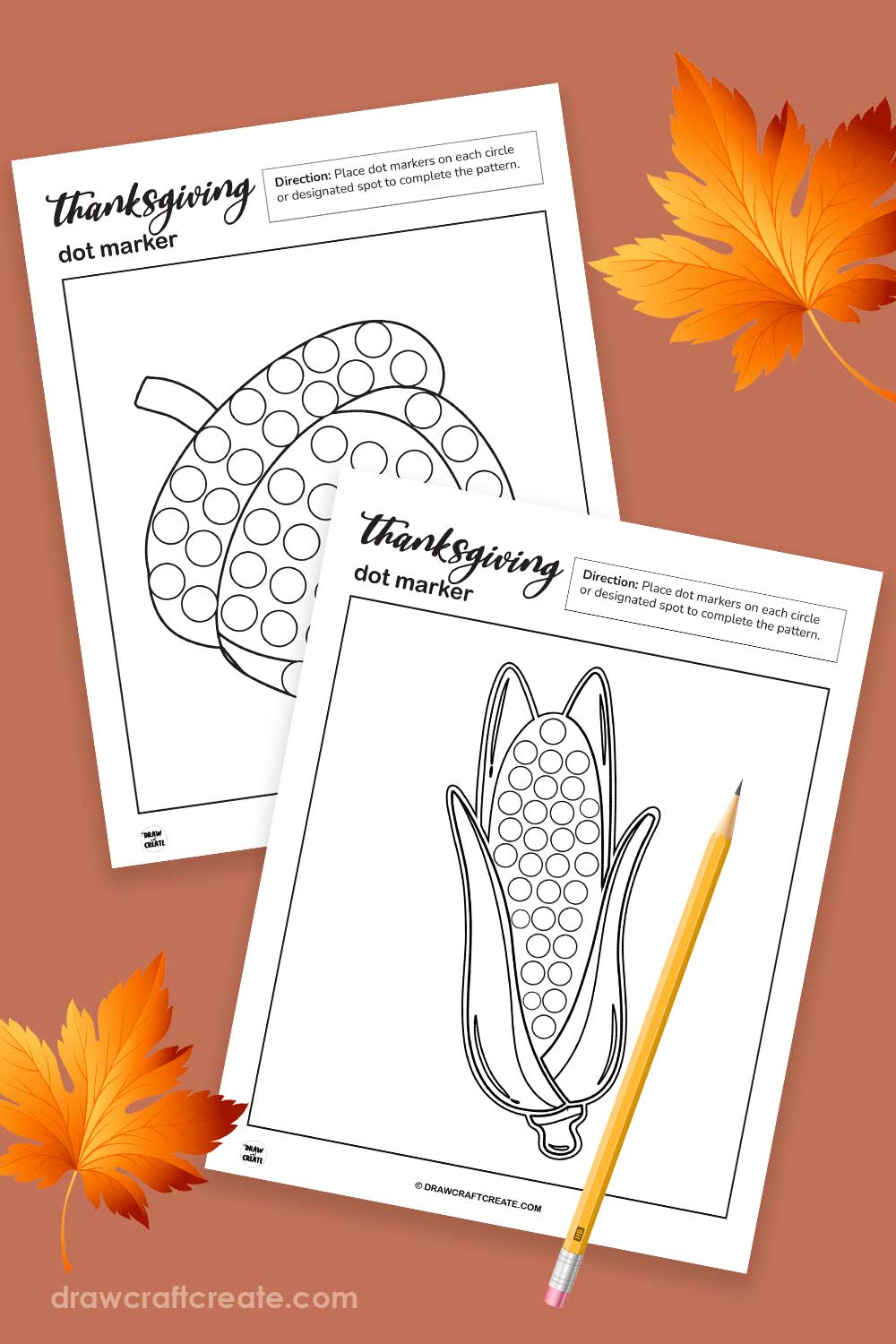 free printable thanksgiving dot marker