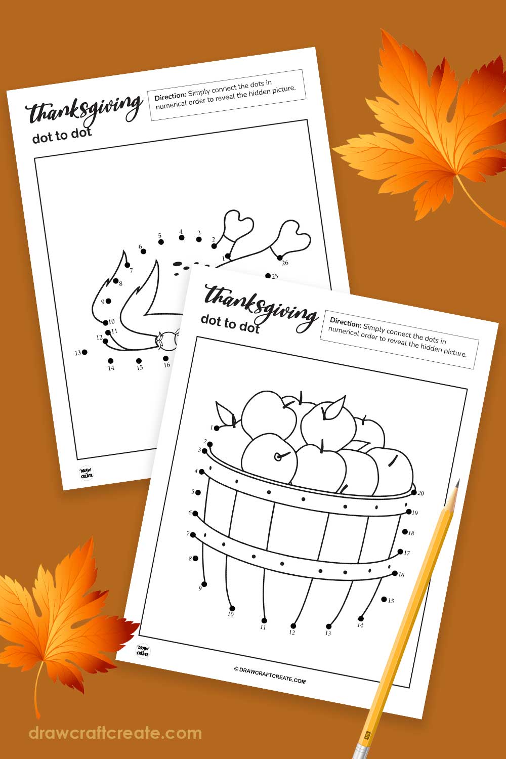 free printable thanksgiving dot to dot