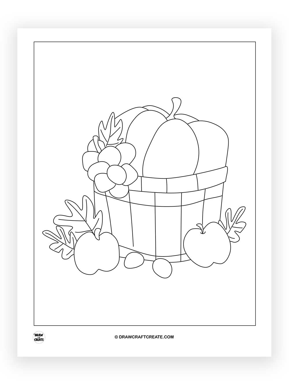 thanksgiving color pages fruits