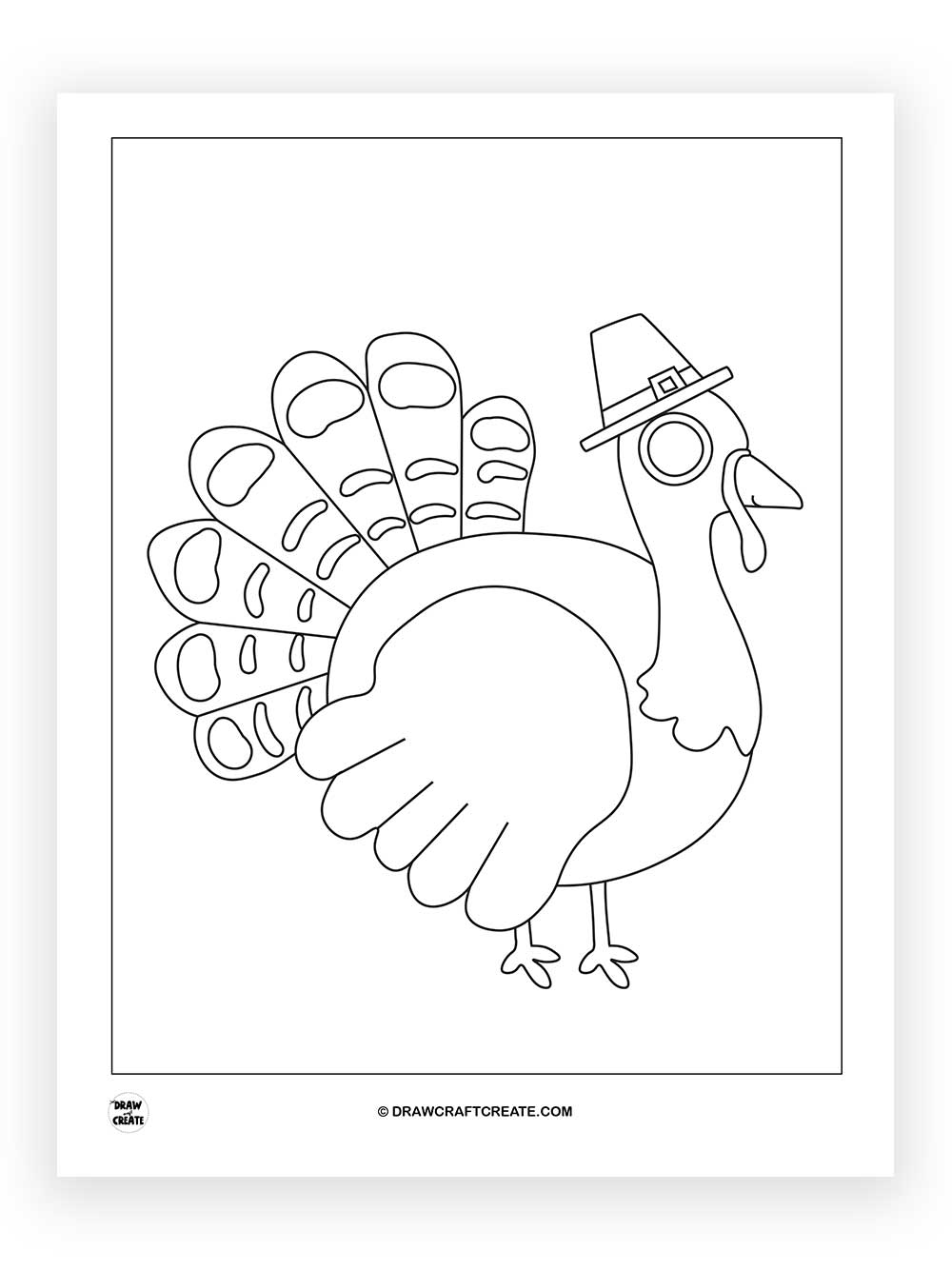 thanksgiving color pages turkey