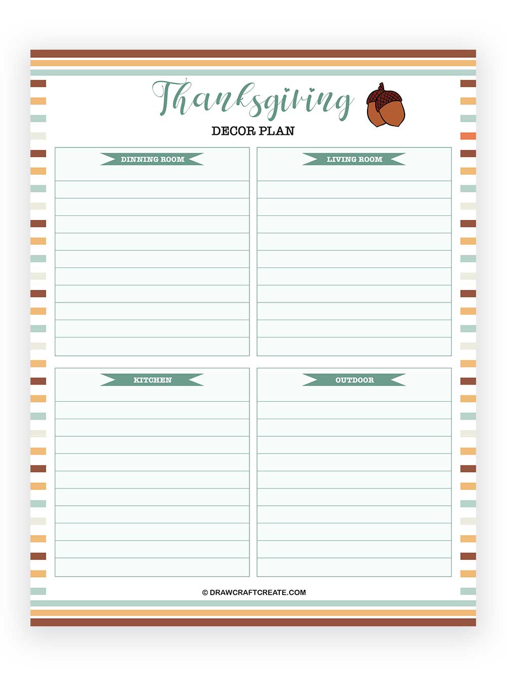 thanksgiving decor plan